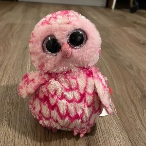 Pink Beanie Boo Owl.